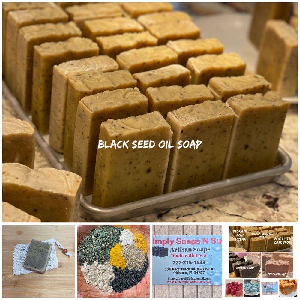 Black Seed Oil Soap ( acne, eczema, psoriasis.) Face bar (5oz)